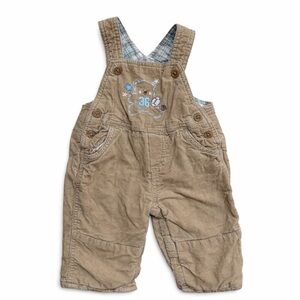 The Children’s Place Corduroy Overalls 3-6M Teddy Bear Brown Baby Outfit